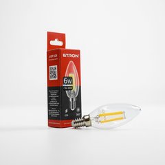 Лампа светодиодная ETRON Filament 1-EFP-126 С37 6W 4200К E14