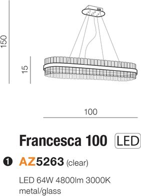 Люстра Azzardo FRANCESCA 100 AZ5263