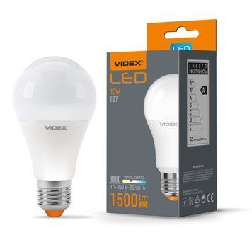 Светодиодная лампа Videx 23922 E Series VL-A65e-15273, A60 15W 3000K E27, 300&deg;