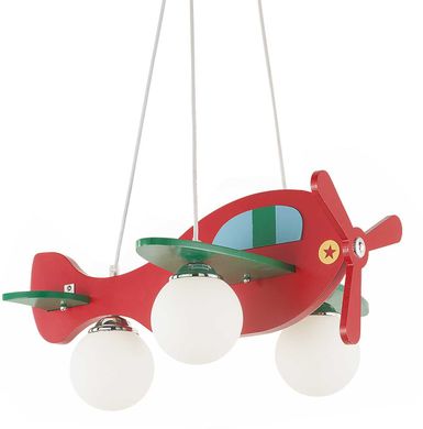 Детская люстра Ideal lux Avion-2 SP3 (Rosso/Verde) (136318)