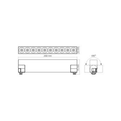 LED світильник трековий VIDEX TR06 15W 4100K 220V чорний (VL-TR06-154B) арт. 28197
