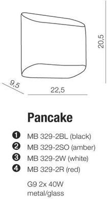Настінний світильник Azzardo Pancake MB329-2-SO (AZ0113)