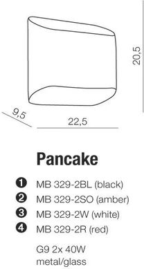 Настінний світильник Azzardo Pancake MB329-2-WH (AZ0114)