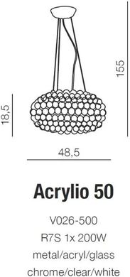 Люстра сучасна Azzardo Acrylio 50 V026-500 (AZ0058)