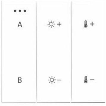 Аксесуар Azzardo SWITCH PANEL REMOTE CONTROL 2-GROUP BLUETOOTH WH AZ5210