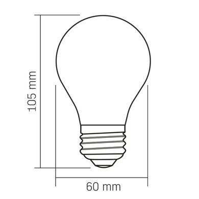Світлодіодна лампа Videx Filament А60 4W 3000K E27 VL-DA60MO