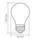 Світлодіодна лампа Videx Filament А60 4W 3000K E27 VL-DA60MO