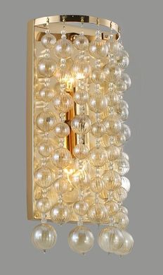 Настенный светильник Crystal lux MALLORCA AP2 GOLD/AMBER