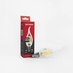Лампа светодиодная ETRON Filament 1-EFP-136 С37 tailed 10W 4200K E14