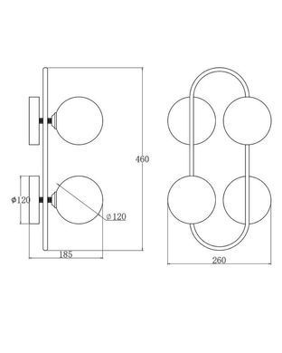 Бра Edlin PL321180W-2 Sonte