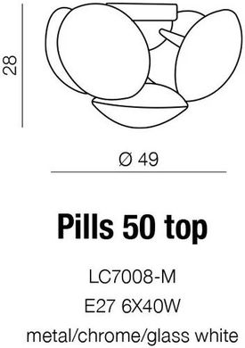 Бра декоративне Azzardo Pills 50 Top LC7008-M (AZ0345)