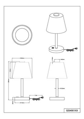Декоративная настольная лампа Trio Emerald 525490106