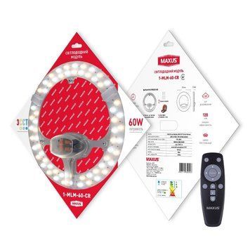 Світлодіодний модуль з пультом дистанційного керування 1-MLM-60-CR MAXUS Led Module 60W 3CCT Circle Remote