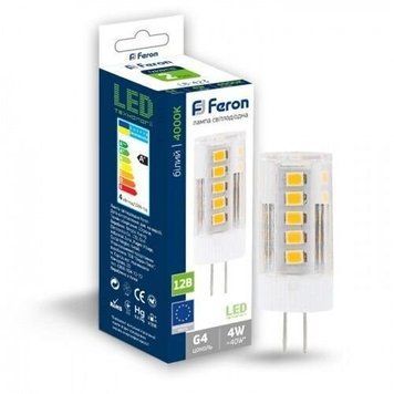 Светодиодная лампа Feron LB-423 12V 4W G4 4000K