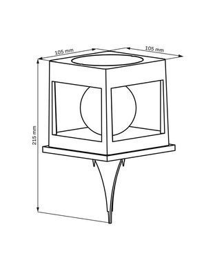 Вуличний світильник Goldlux 329486 Cubo