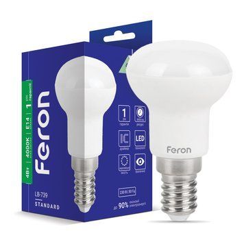 Светодиодная лампа Feron 25981 LB-739, R39 4W 4000K E14, 120&deg;