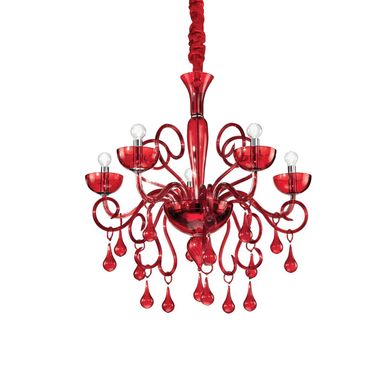 Люстра класична Ideal lux Lilly SP5 Rosso (73453)