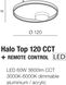 Потолочный светильник Azzardo HALO TOP 120 CCT BK + REMOTE CONTROL AZ5345
