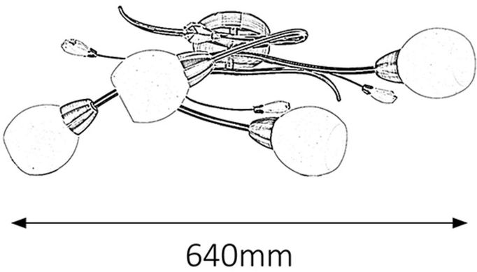 Люстра сучасна стельова Rabalux 2619 Emily