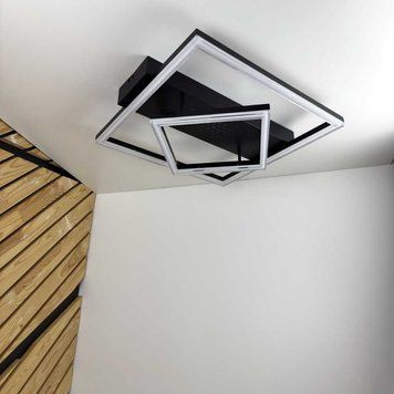 Світильник LED smart Violux KENZO-S+пульт 100W 3000-5000K IP20 квадрат чорний Violux 220685