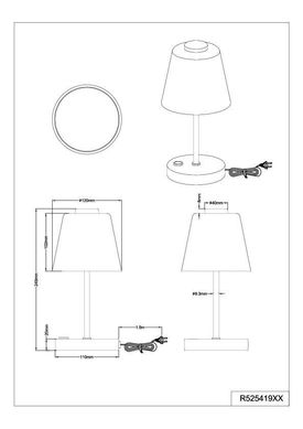 Декоративна настільна лампа Trio Emmy R52541907
