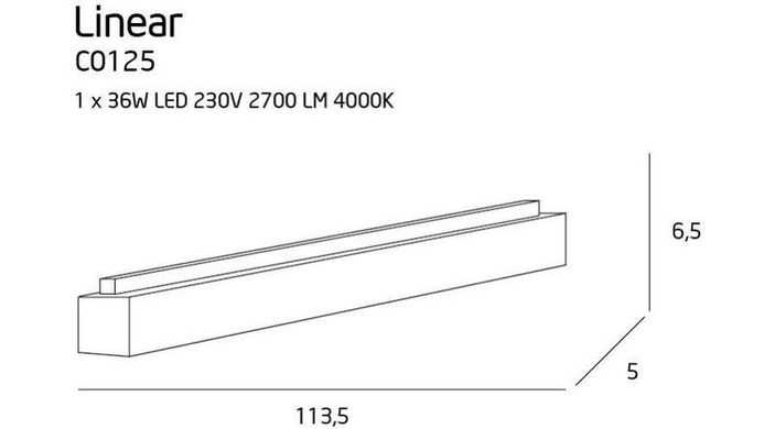 Стельовий світильник Maxlight C0125 Linear