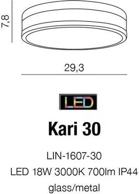 Стельовий світильник Azzardo Kari 30 LIN-1607-30 (AZ2066)
