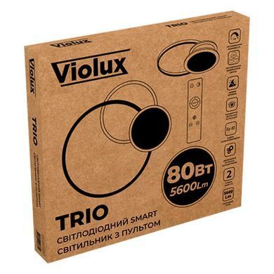 Світильник LED smart Violux TRIO+пульт 80W 3000-6000K IP20 круг 220365