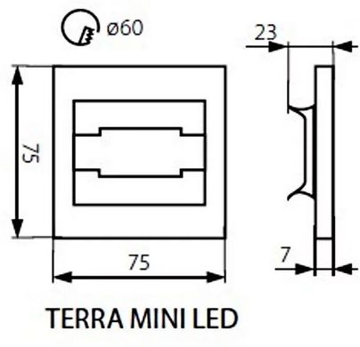 Встраиваемая подсветка Kanlux 23103 Terra Mini LED WW