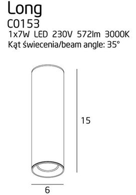 Точечный накладной светильник Maxlight C0153 LONG
