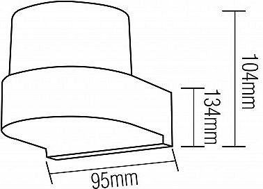 LED світильник фасадний Horoz KING-10/R 10W 4200К IP54 настінний 076-082-0002-010