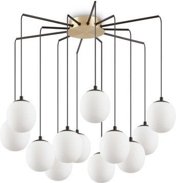 Современная люстра Ideal lux 236957 Rhapsody SP12 Nero