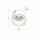Світильник точковий врізний KLOODI KD-SMILE R68 BK