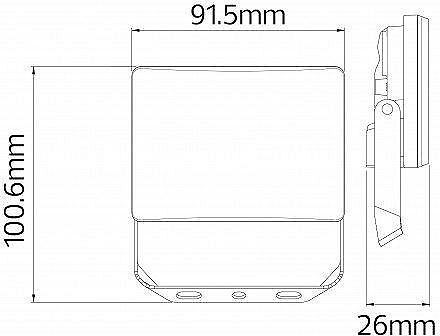 Світлодіодний прожектор Horoz PEGASUS-10 10W 6400K IP65 068-024-0010-010