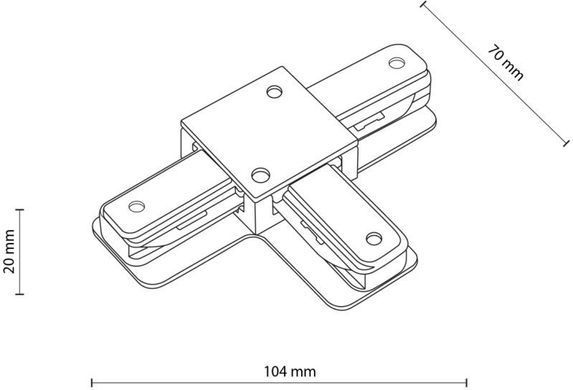 Элемент трековой системы TK LIGHTING 3518 TRACER