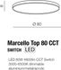 Стельовий світильник Azzardo MARCELLO TOP 80 CCT SWITCH BK AZ5085