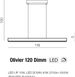 Підвіс Azzardo OLIVIER 120 3000K DIMM (10W+40W) BK AZ5109