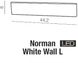 Декоративна підсвітка Azzardo Norman White Wall L MB5932L (AZ1684)