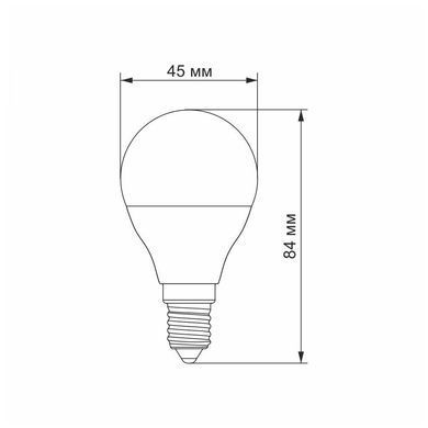 Світлодіодна лампа Videx 24958 E Series VL-G45e-07143, G45 7W 3000K E14, 270&deg;