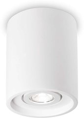 Точечный накладной светильник Ideal lux Oak PL1 Round Bianco (150420)