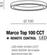 Потолочный светильник Azzardo MARCO TOP 100 CCT BK + REMOTE CONTROL AZ5038