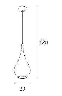 Люстра-подвес Maxlight P0233 DROP Black