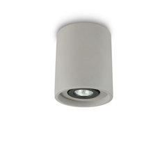 Точечный накладной светильник Ideal lux Oak PL1 Round Cemento (150437)