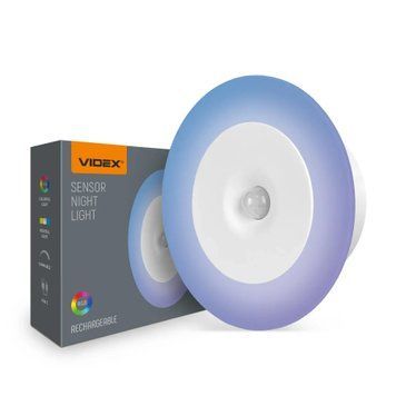 LED Світильник акумуляторний з датчиком руху VIDEX (VL-NL114W-G) арт. 28976