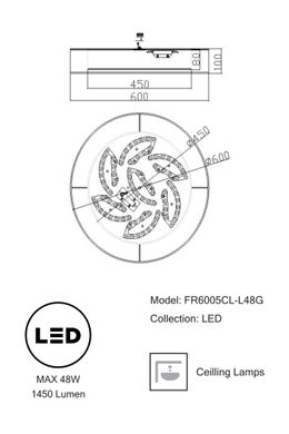 Стельовий світильник Freya FR6005CL-L48G
