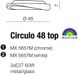 Люстра сучасна стельова Azzardo Circulo 48 Top MX5657M-CH (AZ0982)
