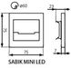 Встраиваемая подсветка Kanlux 23111 Sabik Mini LED CW