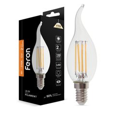 Декоративна лампа Feron 25575 Filament, CF37 4W 2700K E14, 300°