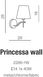 Бра декоративне Azzardo Princessa Wall 2286-1W (AZ0723)
