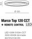 Стельовий світильник Azzardo MARCO TOP 120 CCT BK + REMOTE CONTROL AZ5041